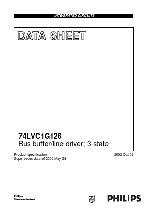 74LVC1G126 Datasheet PDF Philips Electronics