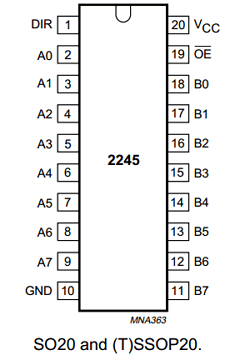 74LVC2245ABQ Datasheet PDF Philips Electronics
