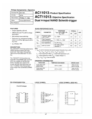 AC11013D Datasheet PDF Philips Electronics