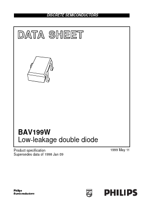 BAV199W Datasheet PDF Philips Electronics