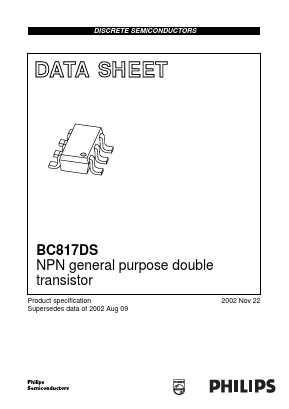 BC817DS Datasheet PDF Philips Electronics