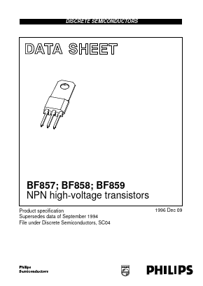 BF858 Datasheet PDF Philips Electronics