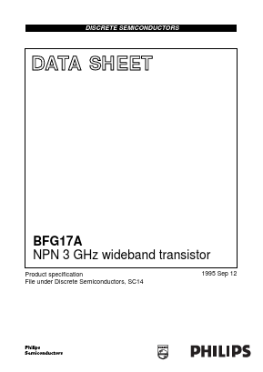 BFG17 Datasheet PDF Philips Electronics