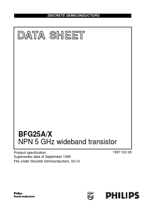 BFG25A/X Datasheet PDF Philips Electronics