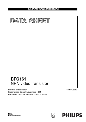 BFQ161 Datasheet PDF Philips Electronics