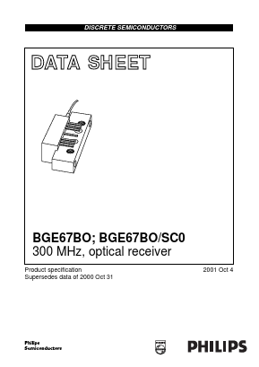 BGE67BO Datasheet PDF Philips Electronics
