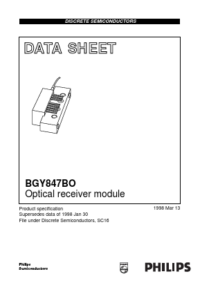 BGY847BO Datasheet PDF Philips Electronics