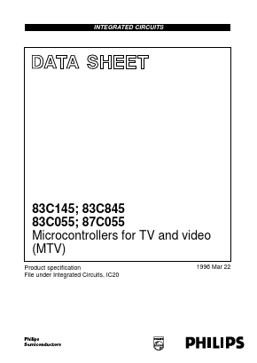 83C055 Datasheet PDF Philips Electronics