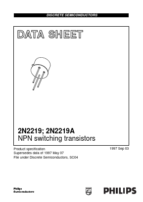 2N2219A Datasheet PDF Philips Electronics