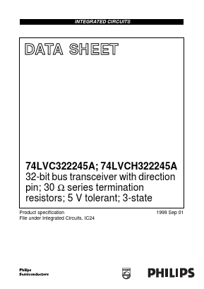 74LVCH322245A Datasheet PDF Philips Electronics