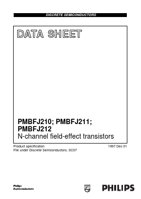 PMBFJ210 Datasheet PDF Philips Electronics