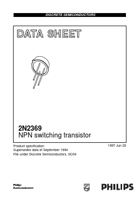 2N2369 Datasheet PDF Philips Electronics