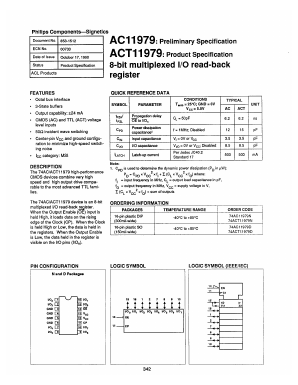 74AC11979D Datasheet PDF Philips Electronics