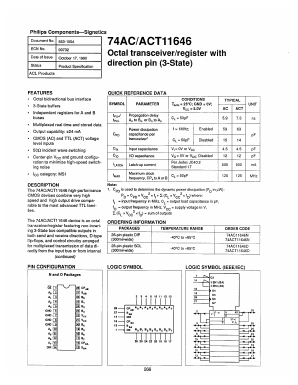 74ACT11646N Datasheet PDF Philips Electronics