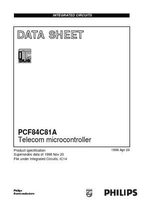PCF84C81A Datasheet PDF Philips Electronics
