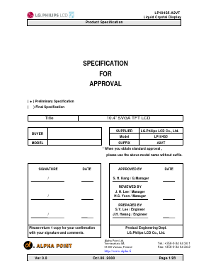 LP104S5-A2VT Datasheet PDF Philips Electronics