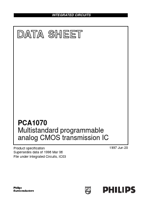 PCA1070T Datasheet PDF Philips Electronics