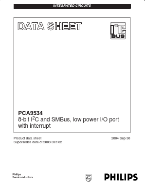 PCA9534D Datasheet PDF Philips Electronics