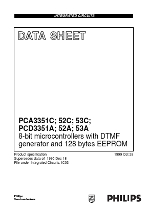 PCA3351AH Datasheet PDF Philips Electronics