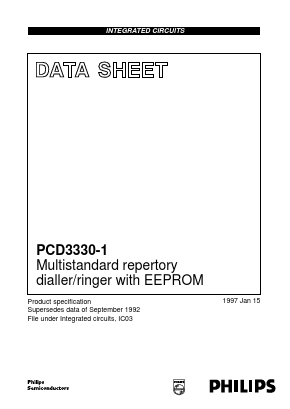 PCD3330-1 Datasheet PDF Philips Electronics