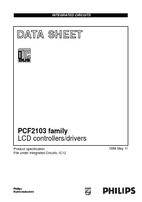 PCF2103EU/2/F2 Datasheet PDF Philips Electronics