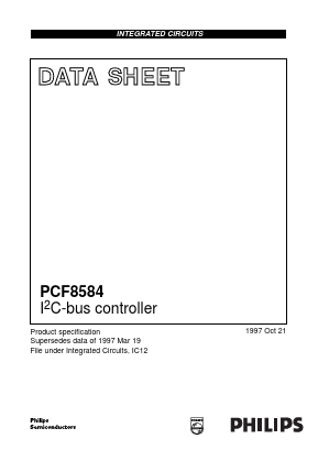 PCF8584 Datasheet PDF Philips Electronics