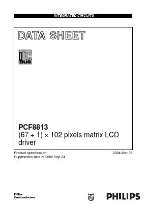 PCF8813U/2DA/2 Datasheet PDF Philips Electronics