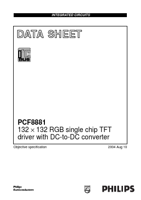 PCF8881U/2DD/1 Datasheet PDF Philips Electronics