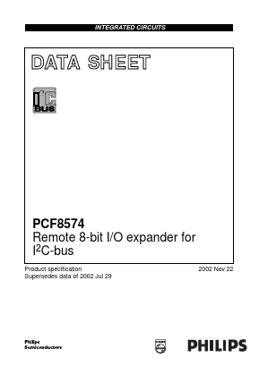PCF8574 Datasheet PDF Philips Electronics