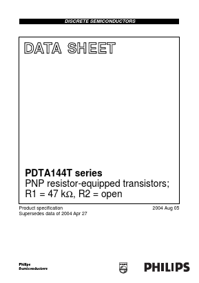PDTA144TT Datasheet PDF Philips Electronics