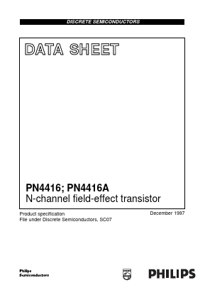 PN4416A Datasheet PDF Philips Electronics