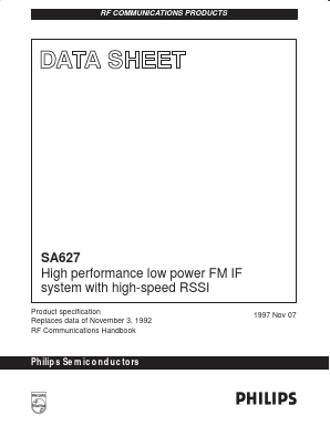 SA627D Datasheet PDF Philips Electronics