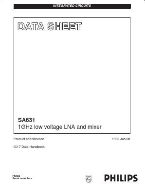 SA631 Datasheet PDF Philips Electronics