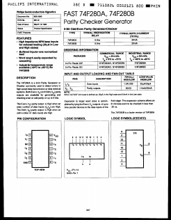 I74F280BD Datasheet PDF Philips Electronics