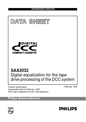 SAA2032 Datasheet PDF Philips Electronics
