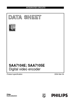 SAA7104E Datasheet PDF Philips Electronics