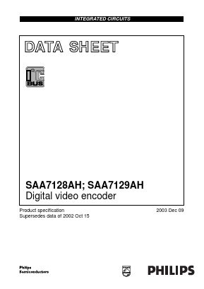 SAA7128AH Datasheet PDF Philips Electronics
