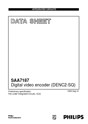 SAA7187WP/00 Datasheet PDF Philips Electronics
