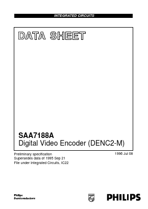 SAA7188A Datasheet PDF Philips Electronics