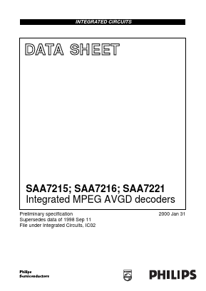 SAA7215HS/C2 Datasheet PDF Philips Electronics