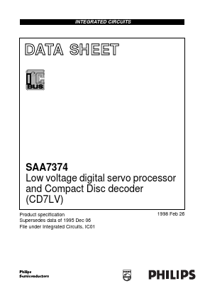 SAA7374 Datasheet PDF Philips Electronics