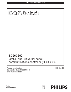 SC26C562C1N Datasheet PDF Philips Electronics