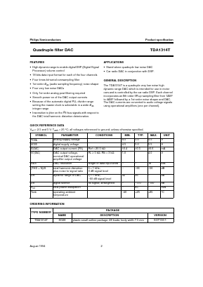 TDA1314 Datasheet PDF Philips Electronics