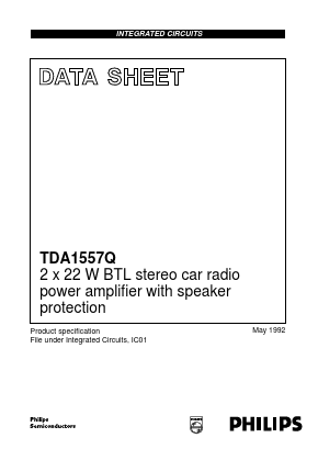 TDA1557Q Datasheet PDF Philips Electronics