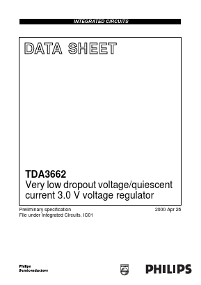 TDA3662 Datasheet PDF Philips Electronics