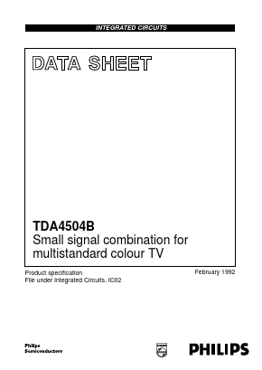 TDA4504B Datasheet PDF Philips Electronics