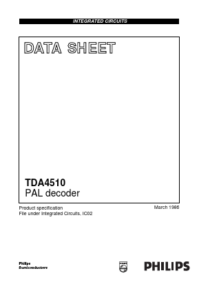 TDA4510 Datasheet PDF Philips Electronics