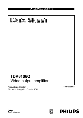 TDA6106 Datasheet PDF Philips Electronics