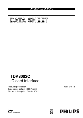 TDA8002CT/A Datasheet PDF Philips Electronics