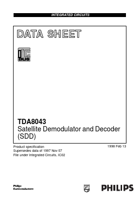 TDA8043H Datasheet PDF Philips Electronics